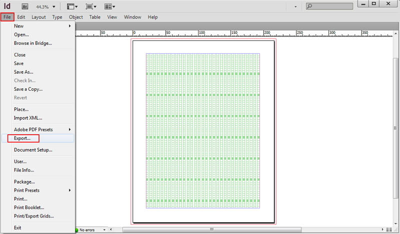 indesign no pudo exportar pdf